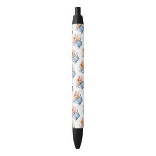 Hand-geschilde Waterverf Floral Zwarte Inkt Pen