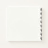 Hand-geschilderd kerstboompatroon | notitieboek (Achterkant)