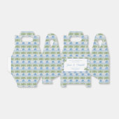 Hand geschilderd Toscaans blauw gember potjes brui Bedankdoosjes (Uitgevouwen)