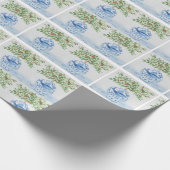 Hand geschilderd Toscaanse blauwe gember potten Cadeaupapier (Hoek)