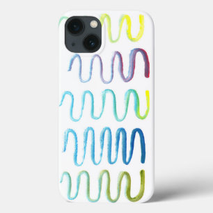 hand geschilderde waterverf iPhone 13 hoesje