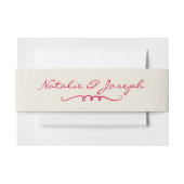 Hand geschreven getrokken retro grillige leuke bru uitnodigingen wikkel (Voorkant Voorbeeld)