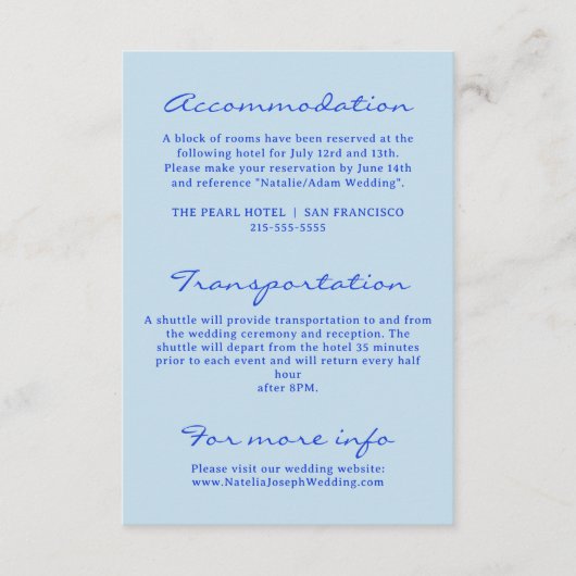 Hand geschreven kleurrijke retro moderne bruiloft informatiekaartje (Voorkant)