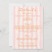 Hand geschreven Pinstripe kleurrijk alles in één b Kaart (Achterkant)