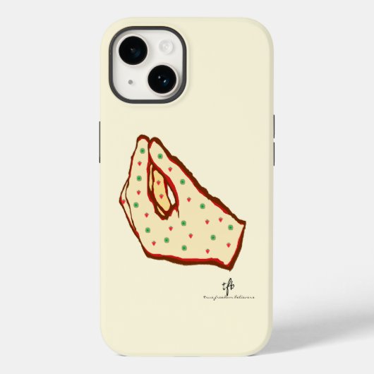 Hand Gesture Strawberry-Kiwi Pizza Case-Mate iPhone Case (Achterkant)