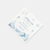 Hand Getekend Apres Aki Winter Afscheidscadeau Fee Servet (Hoek)