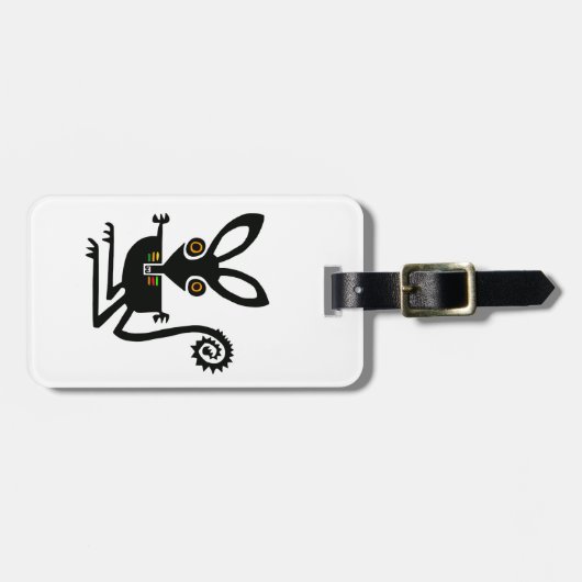 Hand getekend -BILBY - Behoud - Natuur Bagagelabel (Voorkant horizontaal)