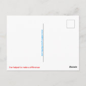 Hand getekend - DOLFIJN - Behoud - Natuur - Briefkaart (Achterkant)