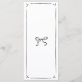 Hand getekend eigenzinnige handgeschreven bruiloft menu (Achterkant)