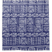 hand getekend etnische stijl naadloze P Douchegordijn (Voorkant)