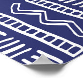  hand getekend  etnische stijl naadloze P Poster (Hoek)