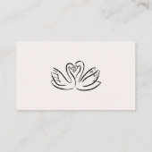 Hand getekend  Frans zwart grillige bruiloft Informatiekaartje (Achterkant)