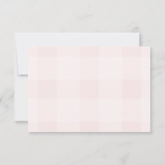 Hand getekend geïllustreerd roze geplakt Afstudere Bedankkaart (Achterkant)