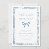 Hand getekend iets blauw Vrijgezellenfeest Kaart (Voorkant)