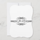 Hand getekend in beletterde kalligrafie script op  kaart (Achterkant)