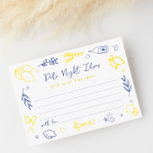 Hand getekend Italiaans Vrijgezellenfeest Datum na Informatiekaartje