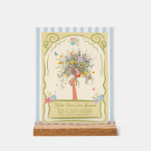 Hand getekend Maak je eigen boeket Zaad Pakket Tek Acryl Bord (Voorkant)