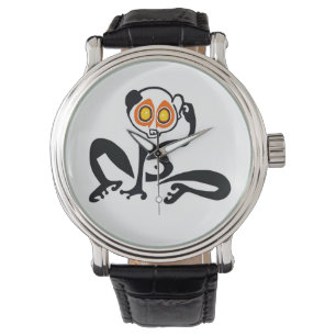 Hand getekend - Slender Slow LORIS - Natuur Horloge
