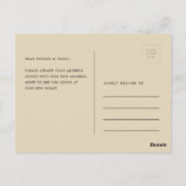 hand getekend We hebben de aankondiging verplaats Briefkaart (Achterkant)