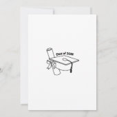 Hand getekend zwart Afstuderen Kaart (Achterkant)
