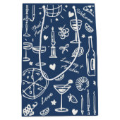 Hand-getekende geïllustreerde bruiloft welkom cade medium cadeauzakje (Voorkant)