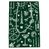 Hand-getekende geïllustreerde bruiloft welkom cade medium cadeauzakje (Voorkant)