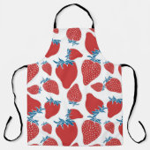 Hand getrokken aardbei  patroon schort (Voorkant)