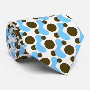 Hand getrokken Abstracte organische vormen stropda Stropdas