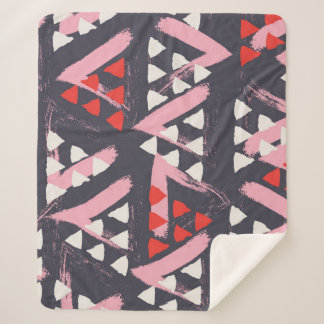 Hand-getrokken artistieke patroonvertoning sherpa deken