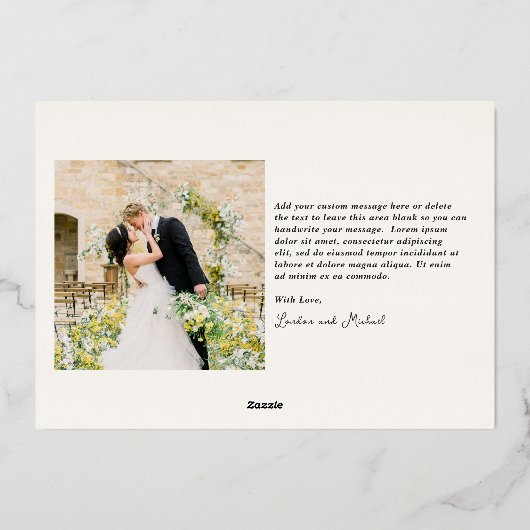 Hand getrokken auto Doodle Modern Pas getrouwd Chr Folie Feestdagenkaart (Achterkant)