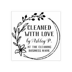 Hand getrokken bessen bloem krans schoongemaakt me 	rubberstempel