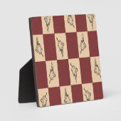 Hand getrokken blad betegeld patroon fotoplaat (Voorkant)