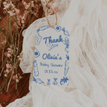 Hand getrokken blauw lokaal geteelde Baby Boy Show