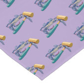 Hand getrokken blauwe krab met hamer Mallet Crab B Korte Tafelloper (Hoek)