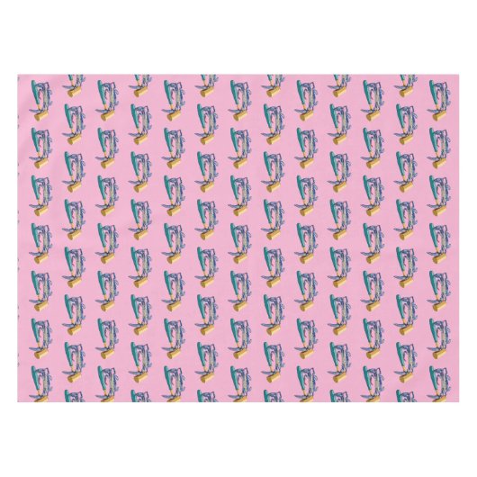 Hand getrokken blauwe krab met hamer Mallet Crab B Tafelkleed (Voorkant (Horizontaal))