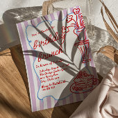 Hand getrokken Bloem Pannenkoeken Leuke Verjaardag Kaart