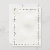 Hand getrokken bloemblaadjes en Presecco Vrijgezel Kaart (Achterkant)