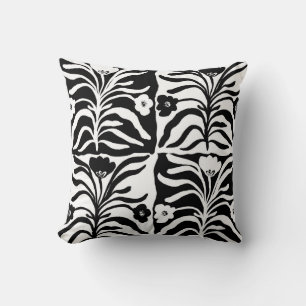 Hand getrokken bloemen: Abstract Kussen