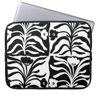 Hand getrokken bloemen: Abstract Laptop Sleeve