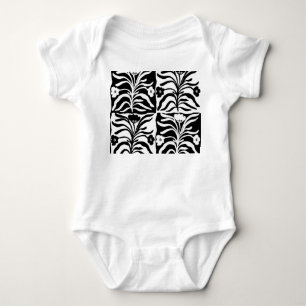 Hand getrokken bloemen: Abstract Romper