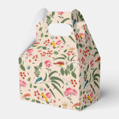 Hand getrokken Bloemen Vogels Bijen Botanische Pat Bedankdoosjes (Achterkant)