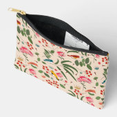 Hand getrokken Bloemen Vogels Bijen Botanische Pat Etui (Open)