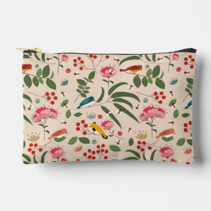 Hand getrokken Bloemen Vogels Bijen Botanische Pat Etui