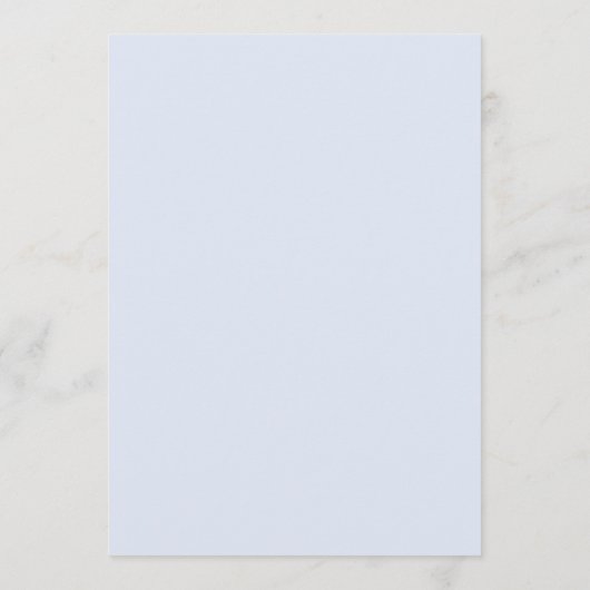 Hand getrokken boog Coquette blauw Signature Drink Menu (Achterkant)