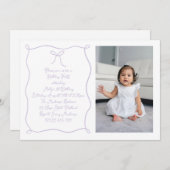 Hand getrokken boog foto Blush Lila verjaardagsfee Kaart (Voorkant / Achterkant)