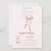 Hand getrokken boog gestippelde douche uitnodiging (Voorkant)