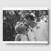 Hand getrokken bruiloft gastenboek met foto (Achterkant)