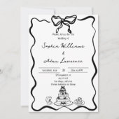 Hand getrokken bruiloft kaart (Voorkant)