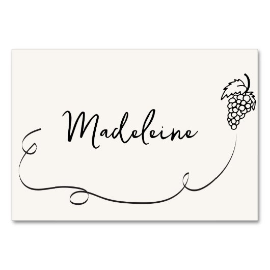 Hand getrokken bruiloft plaats kaart (Voorkant)