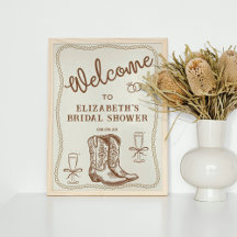 Hand getrokken bruin Cowgirl Western laarzen Welko